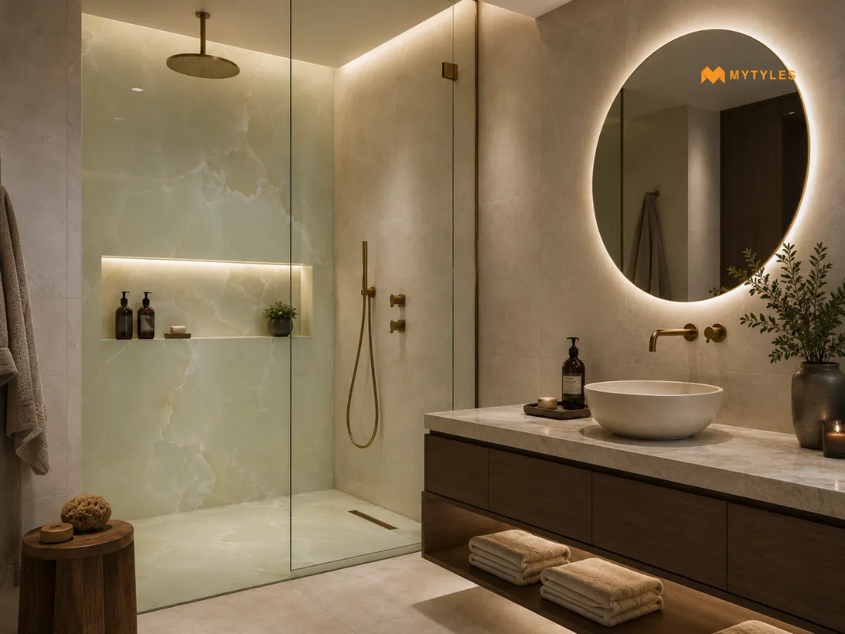 Use Onyx Tiles In Shower Niches